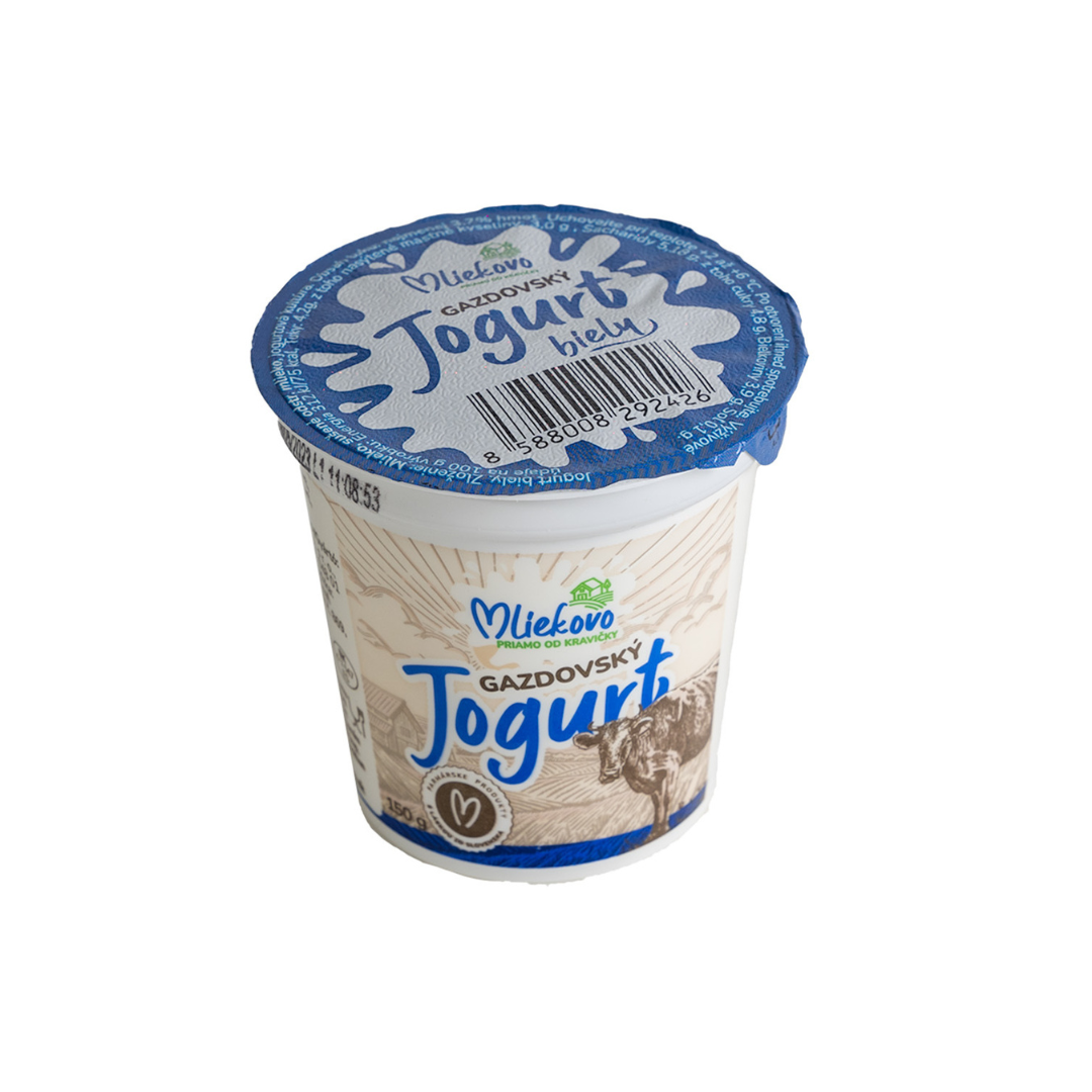 Gazdovský jogurt biely 3,7% tuku 150g