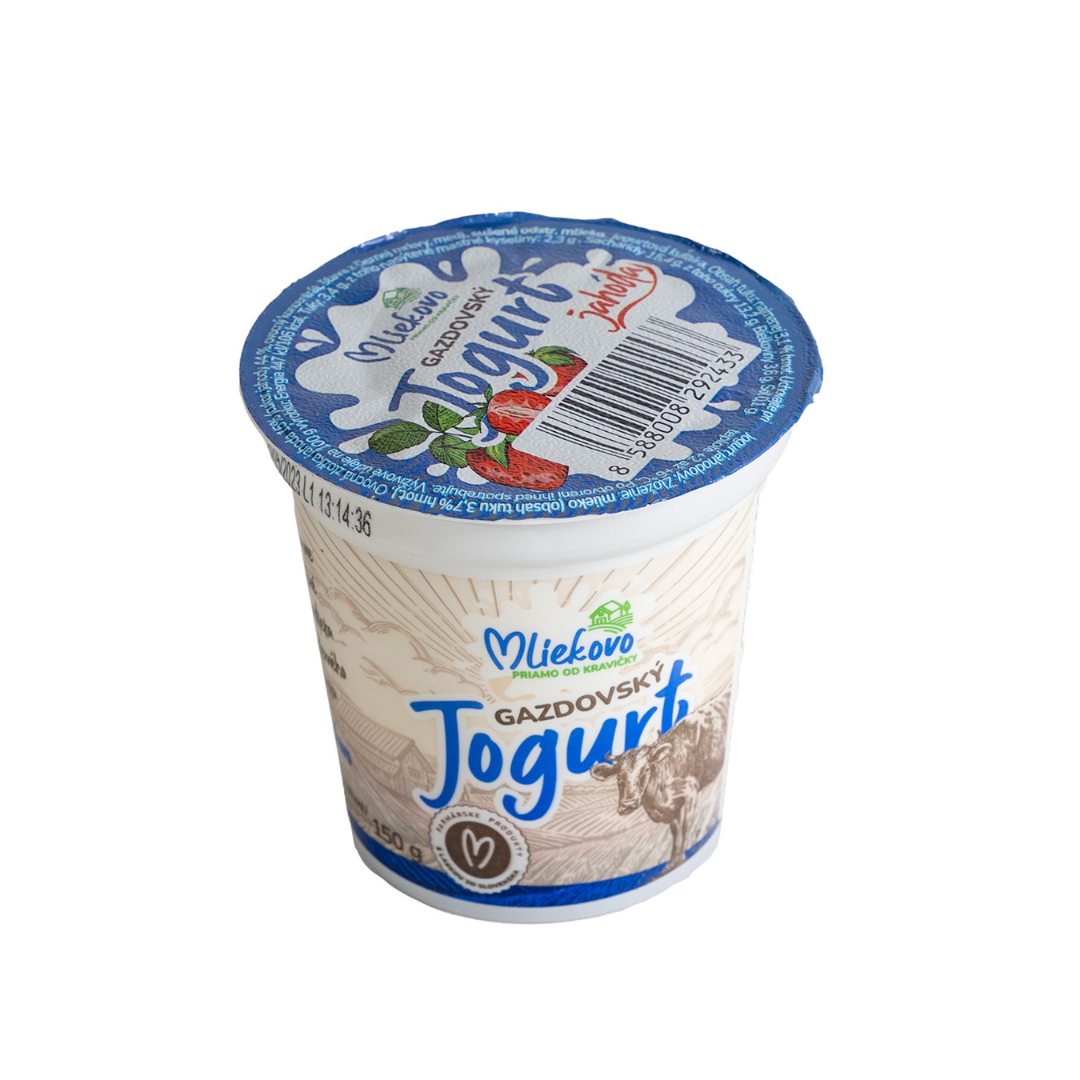 Gazdovský jogurt jahoda 3,1 % 150g