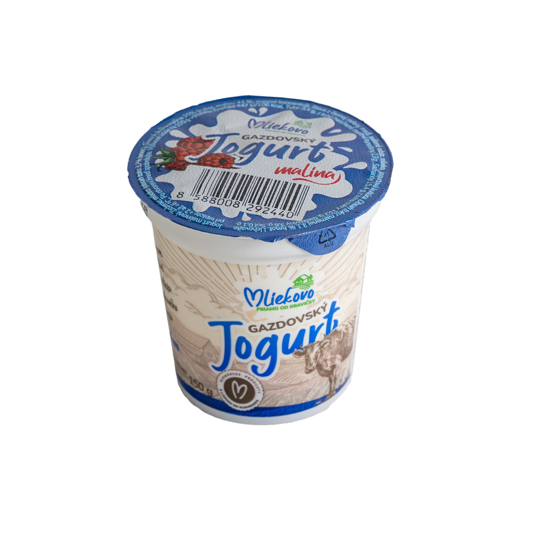 Gazdovský jogurt malina 3,1 % 150g