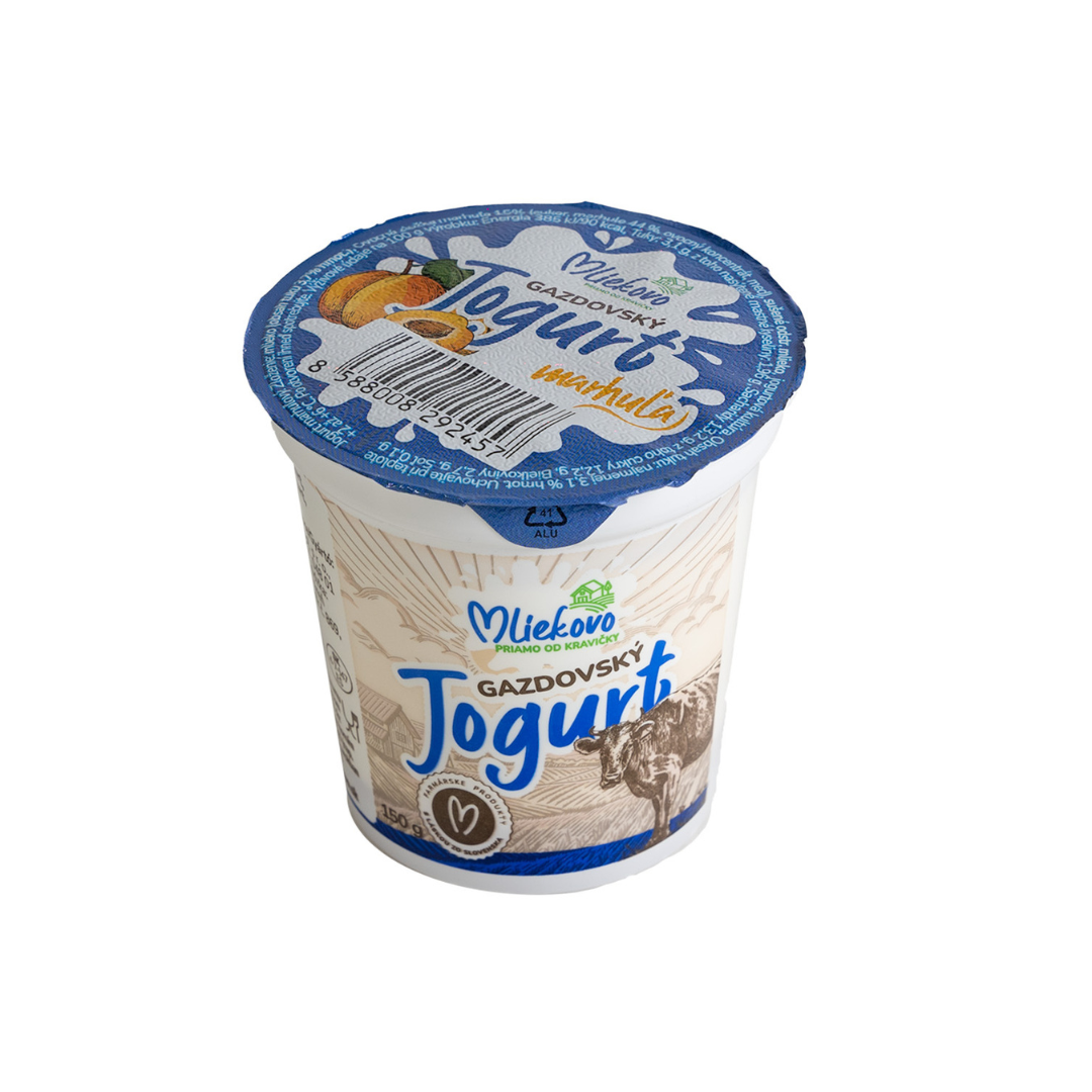 Gazdovský jogurt marhuľa 3,1% 150g