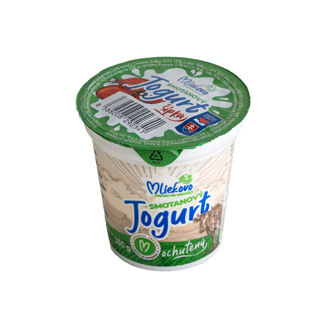 Smotanový jogurt šípka 8,5 % 150g